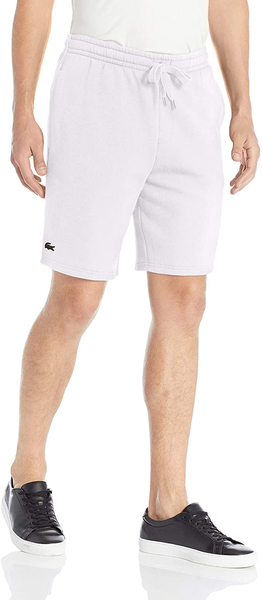 Mens Lacoste White Fleece Sport Shorts