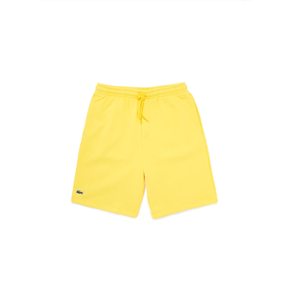 Men's Lacoste Yellow Sport Tennis Fleece Shorts