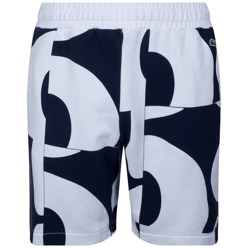 Men's Lacoste Navy/White Bold Logo Shorts