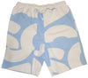 Men's Lacoste Light Blue/White Bold Logo Shorts