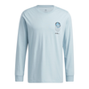 Men's Adidas Magic Grey Positivity Long Sleeve Graphic T-Shirt