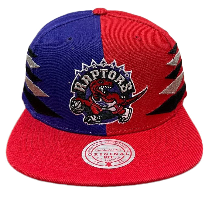 Mitchell & Ness Purple/Red NBA Toronto Raptors Diamond Cut HWC Snapback - OSFA