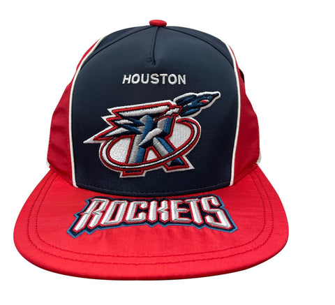 Mitchell & Ness Red/Navy NBA Houston Rockets Freethrow HWC Snapback Hat - OSFA