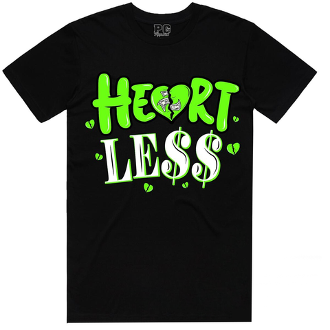 Planet of the Grapes Black/Electric Green Heartless T-Shirt