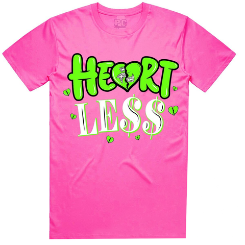 Planet of the Grapes Hot Pink/Electric Green Heartless T-Shirt