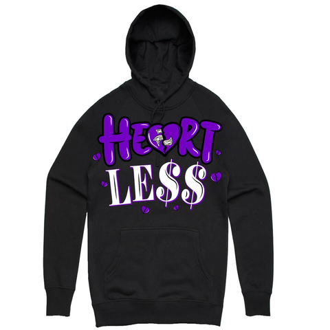 Men's Planet of the Grapes Black/Purple Heartless Hoodie