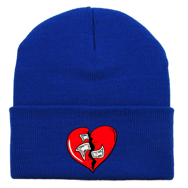 Men's Planet of the Grapes Royal Heart Beanie - OSFA