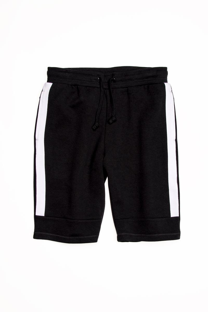 Men's City Lab Black/White Performance Fleece Shorts