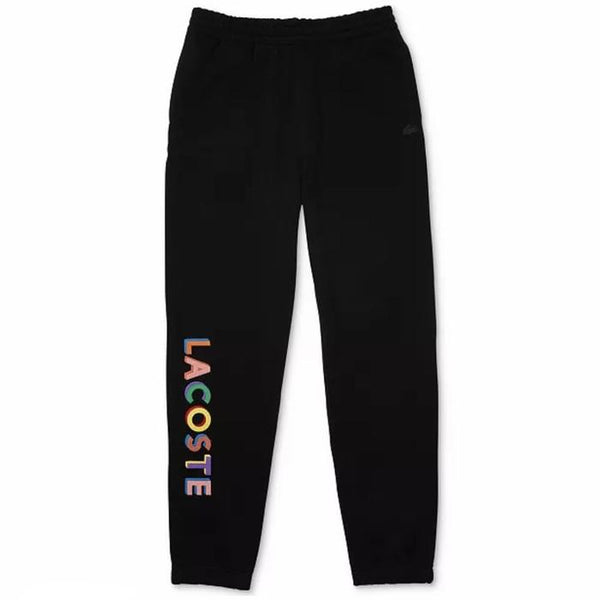 Men's Lacoste Black L!ve Embroidered Fleece Jogging Pants