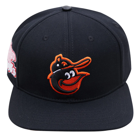 Pro Standard Black Baltimore Orioles Retro 2001 World Series Logo Snapback Hat - OSFA