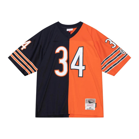 Mitchell & Ness Navy/Orange Chicago Bears Walter Payton #34 Split Legacy Jersey