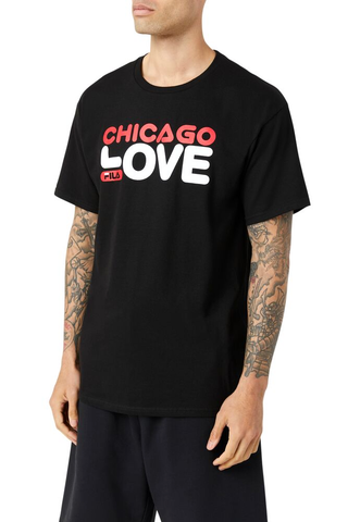 Fila Black Chicago Love T-Shirt