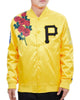 Men's Pro Standard Yellow MLB Pittsburgh Pirates Rose Satin Jacket