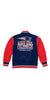 Mitchell & Ness White/Blue-Red NFL New England Patriots Team History Warm Up Jacket 2.0