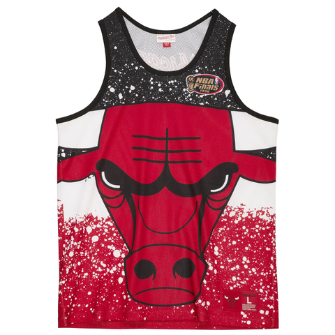 Mitchell & Ness Scarlet NBA Chicago Bulls Jumbotron Mesh Tank