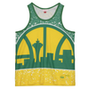 Mitchell & Ness Yellow NBA Seattle Supersonics Jumbotron Mesh Tank
