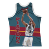 Mitchell & Ness Teal NBA Detroit Pistons Grant Hill Sublimated Player Tank