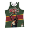Mitchell & Ness Dark Green NBA Seattle Supersonics Shawn Kemp Sublimated Player Tank