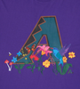 Men's New Era Purple MLB Arizona Diamondbacks Blooming T-Shirt