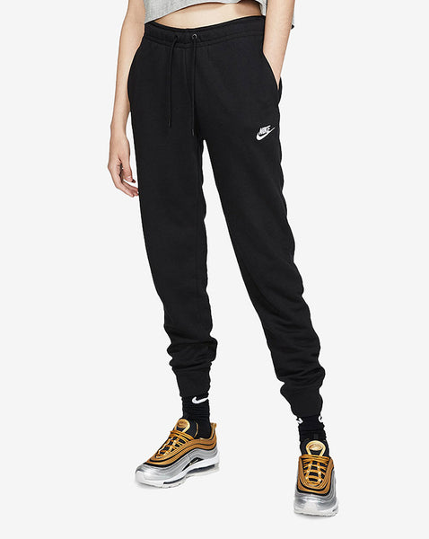 Women's Nike Black/White Essential Fleece Pants (BV4095 010)