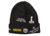 Men's New Era Black Green Bay Packers 4x Super Bowl Champions Knit Hat (60185293) - OSFM