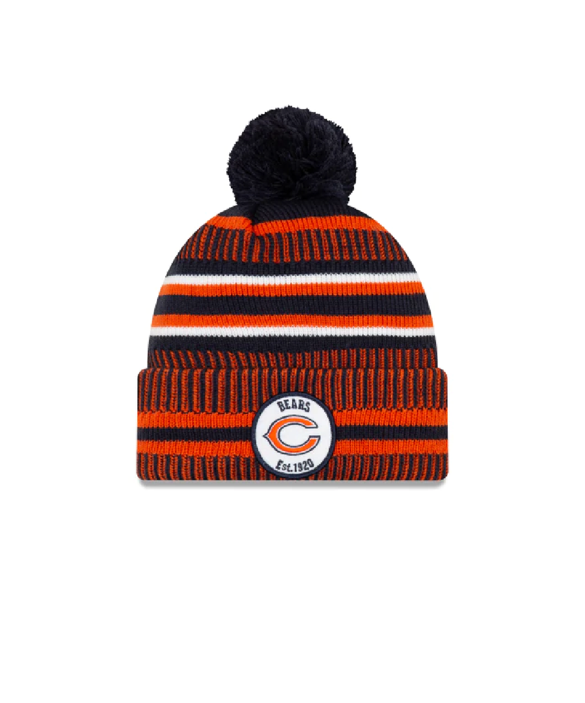 New Era OTC NFL Chicago Bears Official Sideline Home Cold Weather Sport Knit Beanie - OSFA