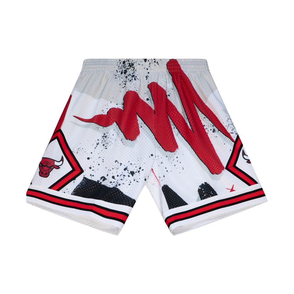 Mitchell & Ness White NBA Chicago Bulls 1997-98 Hyper Hoops Swingman Shorts