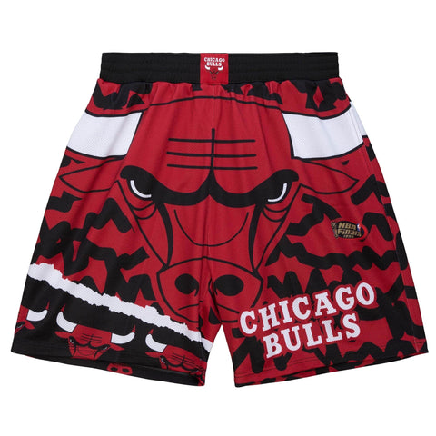 Mitchell & Ness Black/Red NBA Chicago Bulls Jumbotron 2.0 Sublimated Shorts