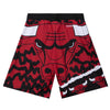 Mitchell & Ness Black/Red NBA Chicago Bulls Jumbotron 2.0 Sublimated Shorts