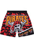 Mitchell & Ness Black/Red Pittsburgh Pirates Jumbotron 2.0 Sublimated Shorts