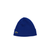 Men's Lacoste Blue Ribbed Wool Beanie - OSFA