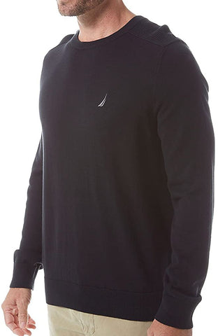 Men's Nautica True Black Lightweight Crewneck Sweatshirt