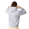 Men's Lacoste Silver Chine Hooded Print Sleeve Fleece Sweatshirt