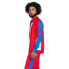 Men's Lacoste Red/Royal Classic Fit Color Block Long Sleeve Full-Zip Jacket
