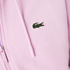 Men's Lacoste Pink Kangaroo Pocket Fleece Hoodie Sweatshirt