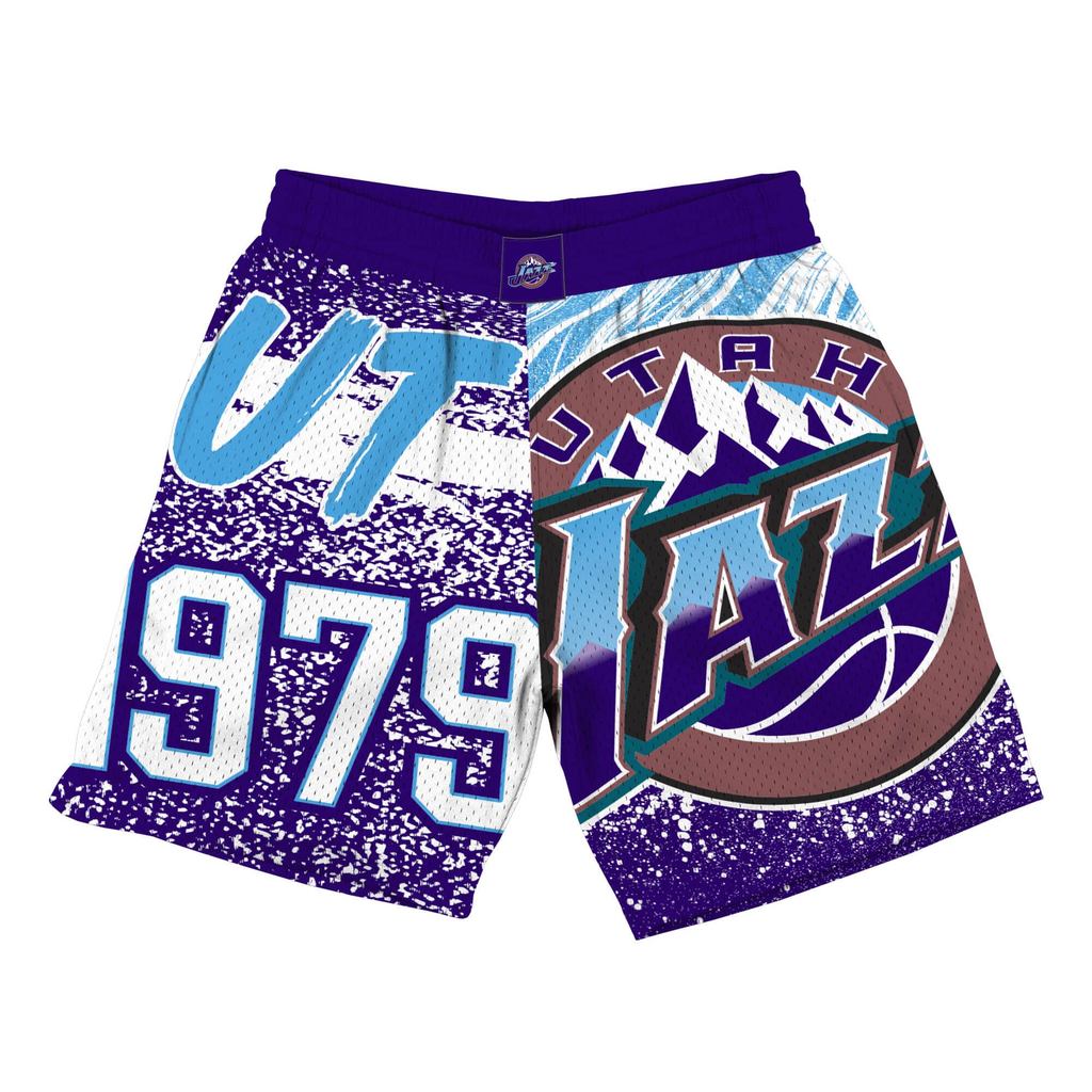 Mitchell & Ness Purple NBA Utah Jazz Jumbotron Shorts