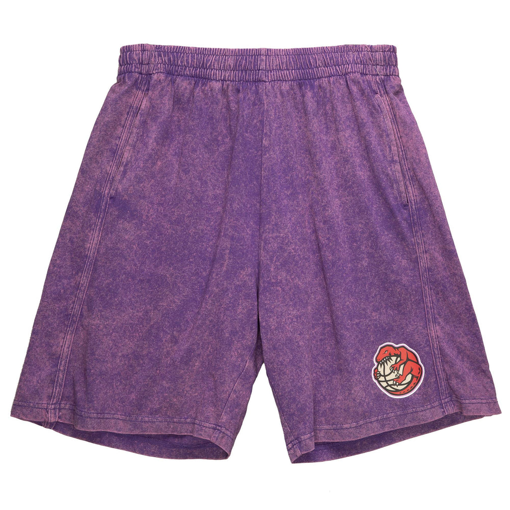 Mitchell & Ness Purple NBA Toronto Raptors Quintessential Acid Wash Shorts