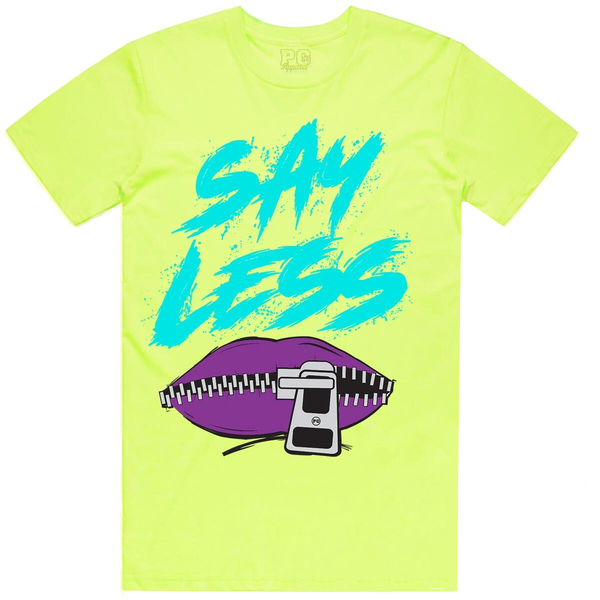 Planet of the Grapes Neon/Grape Say Less T-Shirt