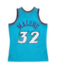 Men's Mitchell & Ness Blue NBA Utah Jazz Karl Malone 1996-97 Reload 2.0 Jersey