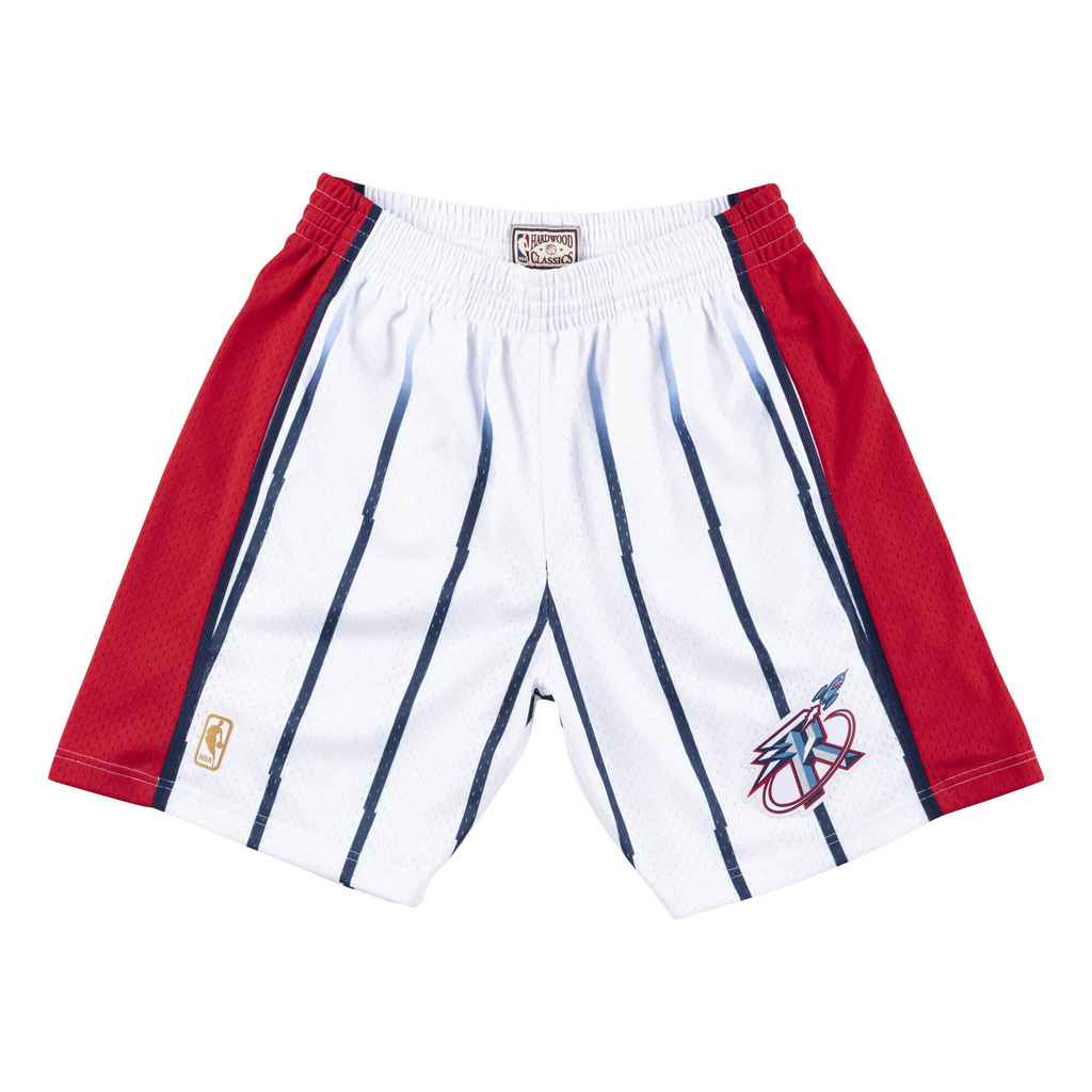 Mitchell & Ness White NBA Houston Rockets 1996-97 Home Swingman Shorts