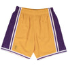 Mitchell & Ness Gold NBA Los Angeles Lakers 1996-97 Home Swingman Shorts
