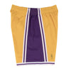 Mitchell & Ness Gold NBA Los Angeles Lakers 1996-97 Home Swingman Shorts