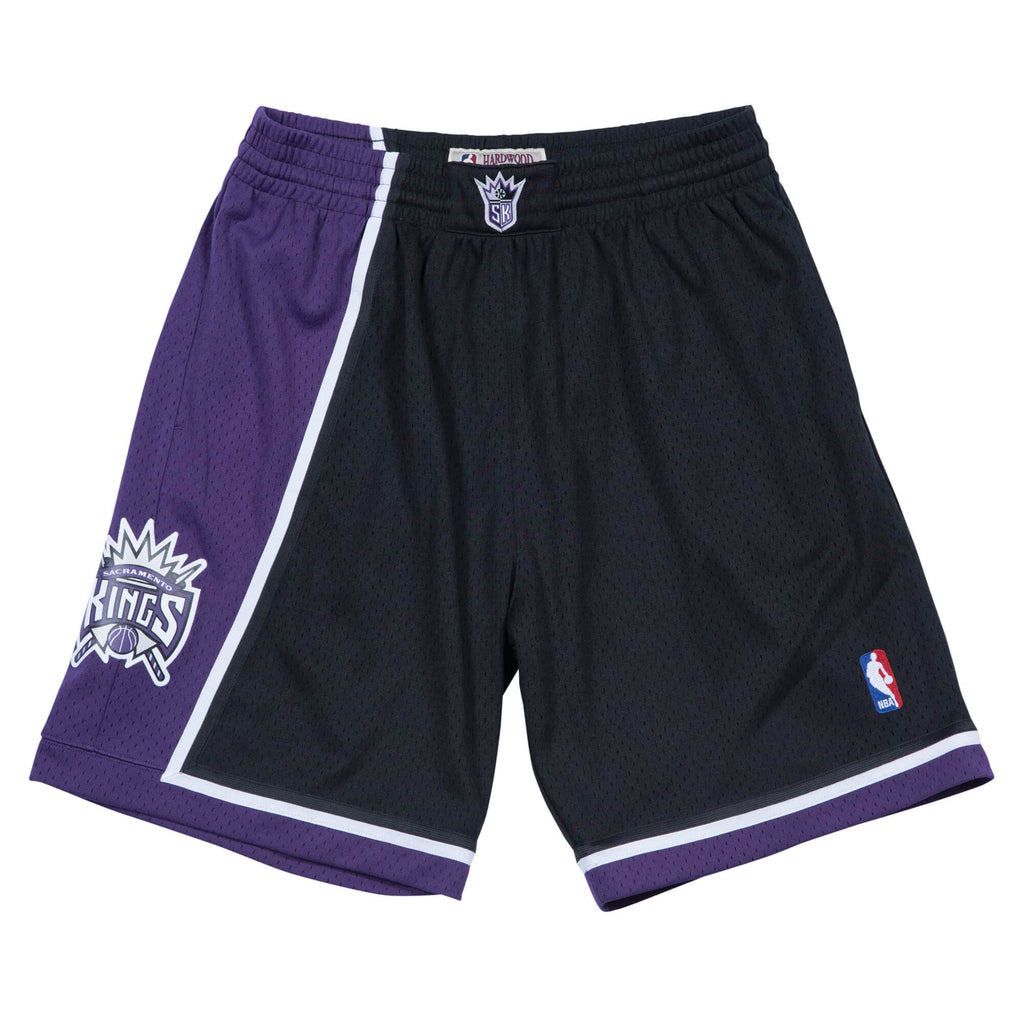 Men's Mitchell & Ness Black NBA Sacramento Kings Road 2000-01 Swingman Shorts