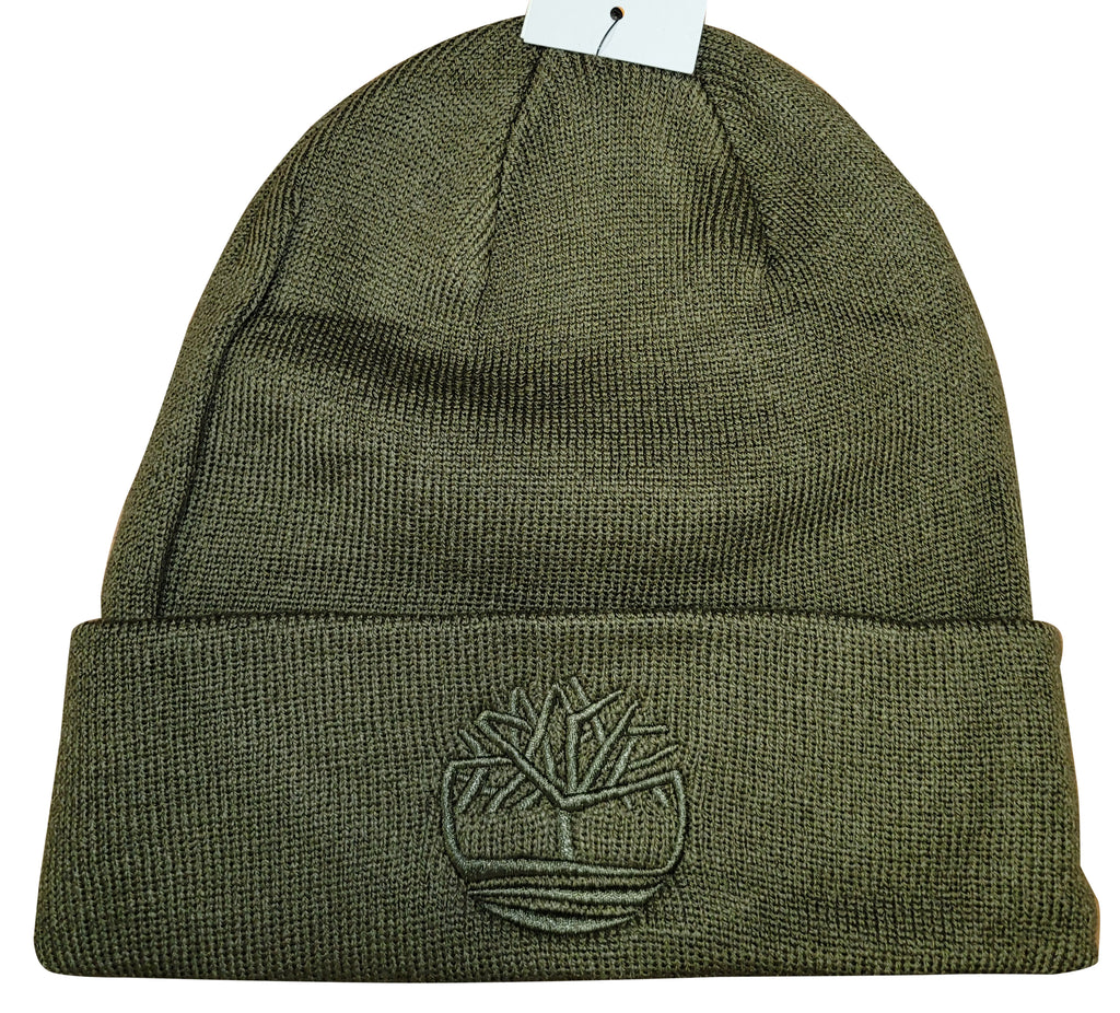 Men's Timberland Grape Leaf Tonal Embroidery Knit Beanie - One Size