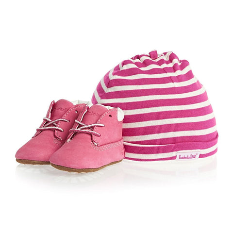 Crib Timberland Crib Boot with Hat Gift Pack Pink