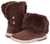 Toddler's Timberland Dark Brown Nubuck Toddle Tracks Faux Shearling Boot