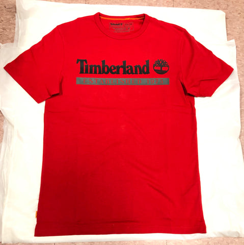 Men's Timberland Red/Dark Shadow EST. 1973 T-Shirt