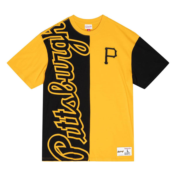 Men's Mitchell & Ness Black MLB Pittsburgh Pirates Play By Play 2.0 S/S T-Shirt