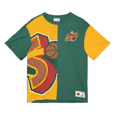 Mitchell & Ness Green NBA Seattle Supersonics Play By Play 2.0 S/S T-Shirt