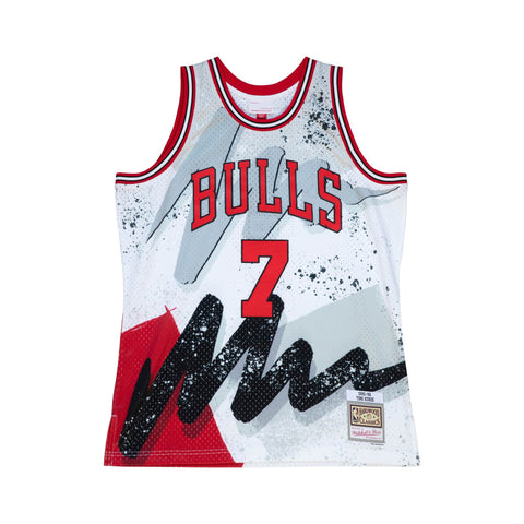 Mitchell & Ness White Chicago Bulls 97-98 Toni Kukoc Hyper Hoops Swingman Jersey